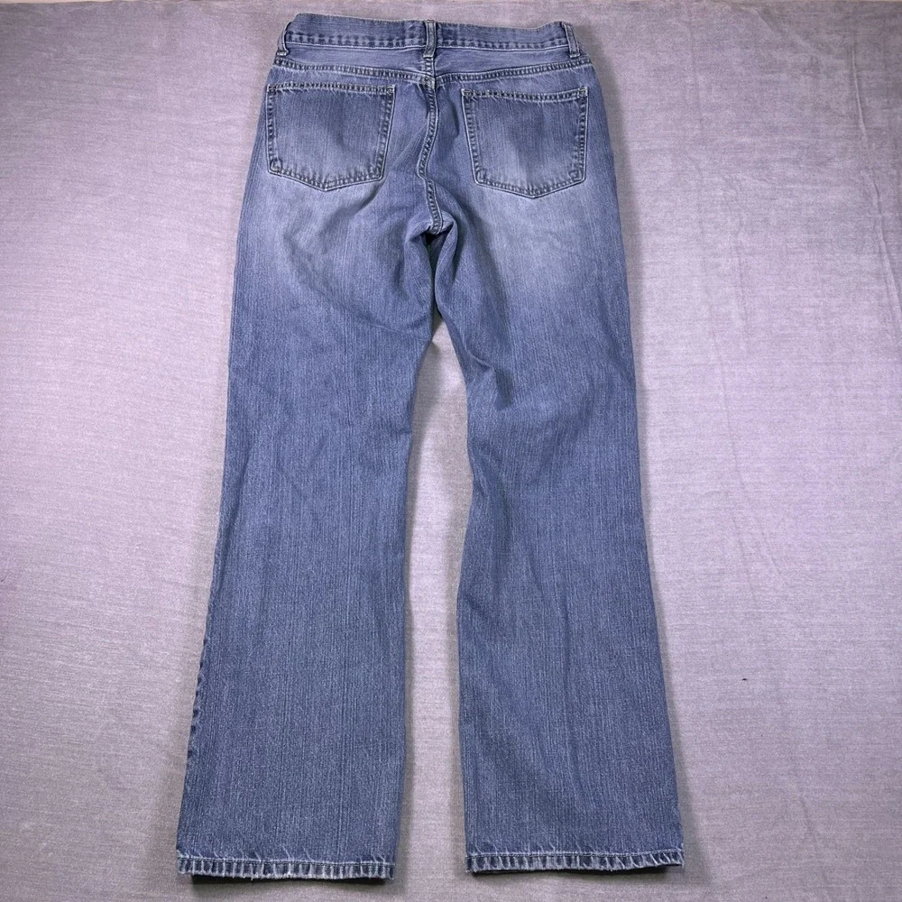 Apt. 9 Standard Fit Mid Rise Straight Leg Jeans Mens 34x34 Blue Denim